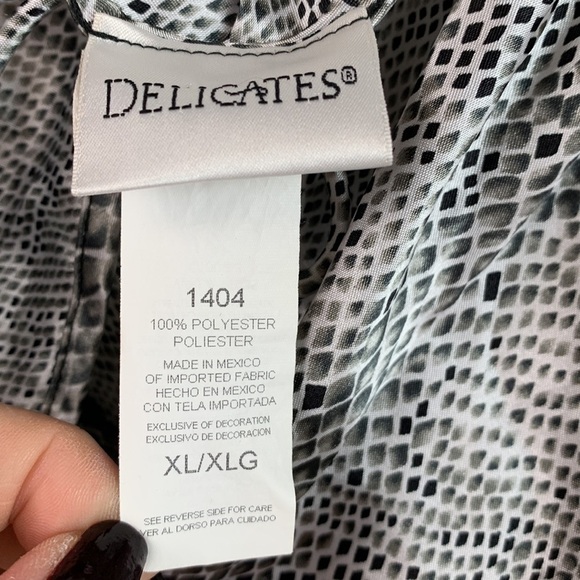 Snake print slip dress backless chemise adjustable straps Vintage Delicates EUC - Picture 7 of 7